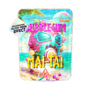 Bubblegum Mai Tai SFX Mylar Pouches Pre - Labeled - 3.5g (1/8oz)