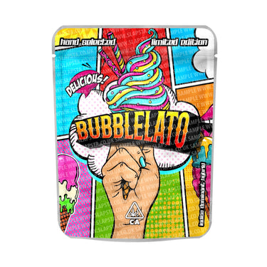 Bubblelato Mylar Pouches Pre - Labeled - 3.5g (1/8oz)