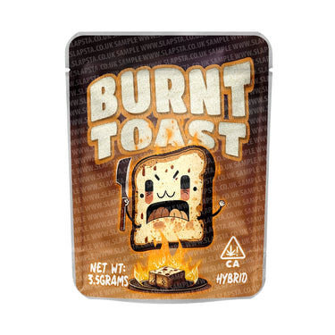 Burnt Toast Mylar Pouches Pre - Labeled - 3.5g (1/8oz)