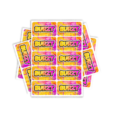 Burzt Rectangle / Pre-Roll Labels - Pre-Roll (10.16cm x 6.7cm) / 10