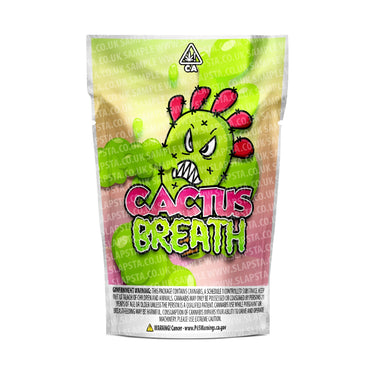 Cactus Breath Mylar Pouches Pre-Labeled - SLAPSTA