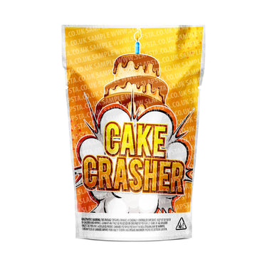 Cake Crasher Mylar Pouches Pre-Labeled - 3.5g (1/8oz) / No / 16pcs