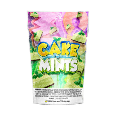 Cake Mintz Mylar Pouches Pre-Labeled - 3.5g (1/8oz) / No / 16pcs