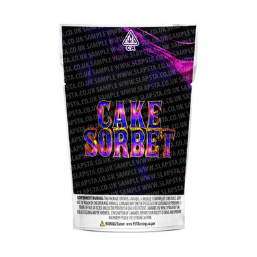 Cake Sorbet Mylar Pouches Pre-Labeled - 3.5g (1/8oz) / No / 16pcs