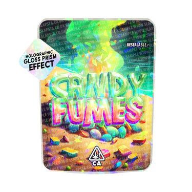 Candy Fumes SFX Mylar Pouches Pre - Labeled - 3.5g (1/8oz)