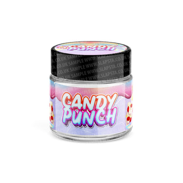 Candy Punch Glass Jars Pre - Labeled - 3.5grams (1/8oz)