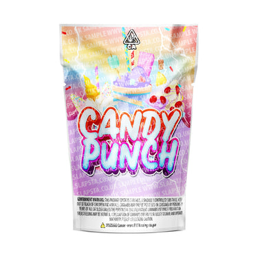 Candy Punch Mylar Pouches Pre-Labeled - 3.5g (1/8oz) / No / 16pcs