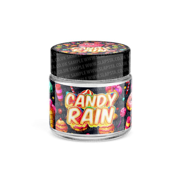 Candy Rain Glass Jars Pre - Labeled - 3.5grams (1/8oz)