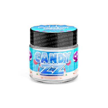 Candy ZZ Glass Jars Pre - Labeled - 3.5grams (1/8oz)