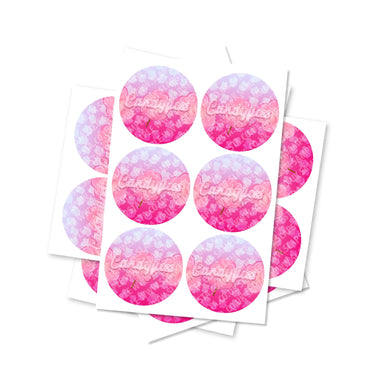 Candyfloss Circular Stickers - 2.5cm