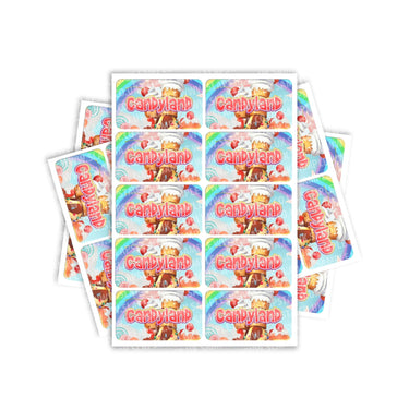 Candyland Rectangle / Pre-Roll Labels - Pre-Roll (10.16cm x 6.7cm) / 10