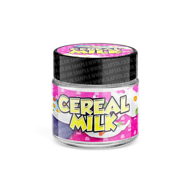 Cereal Milk Glass Jars Pre - Labeled - 3.5grams (1/8oz)