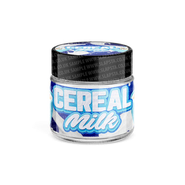 Cereal Milk Glass Jars Pre - Labeled - 3.5grams (1/8oz)