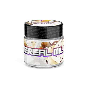 Cereal Milk Glass Jars Pre - Labeled - 3.5grams (1/8oz)