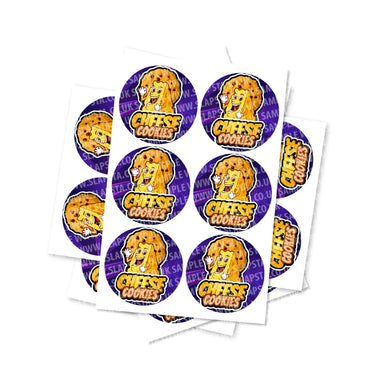 Cheese Cookies Circular Stickers - 2.5cm