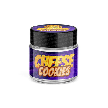 Cheese Cookies Glass Jars Pre - Labeled - 3.5grams (1/8oz)
