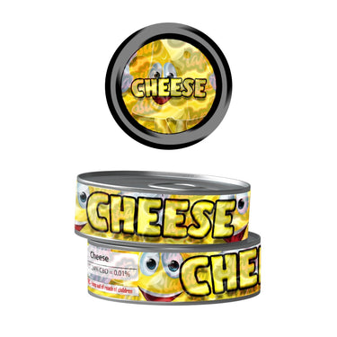 Cheese Pre - Labeled 3.5g Self - Seal Tins - 60pcs