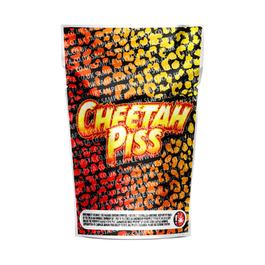 Cheetah Piss Mylar Pouches Pre-Labeled - 3.5g (1/8oz) / No / 16pcs