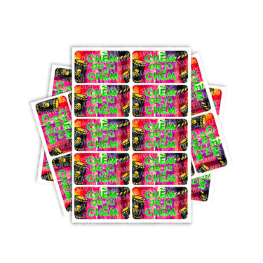 Chem De La Chem Rectangle / Pre - Roll Labels - Pre - Roll (10.16cm x 6.7cm)
