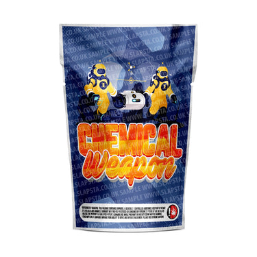 Chemical Weapon Mylar Pouches Pre-Labeled - 3.5g (1/8oz) / No / 16pcs