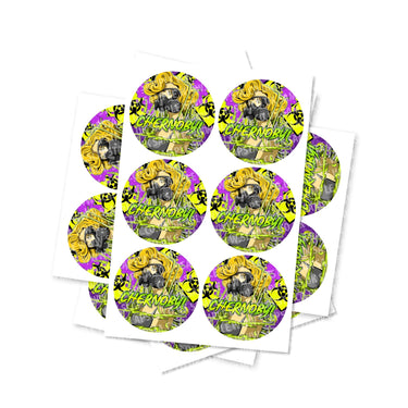 Chernobyl Circular Stickers - 2.5cm