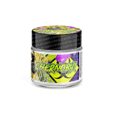 Chernobyl Glass Jars Pre - Labeled - 3.5grams (1/8oz)