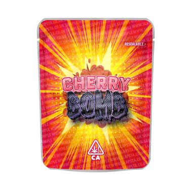 Cherry Bomb Mylar Pouches Pre-Labeled - 3.5g (1/8oz) / No / 16pcs
