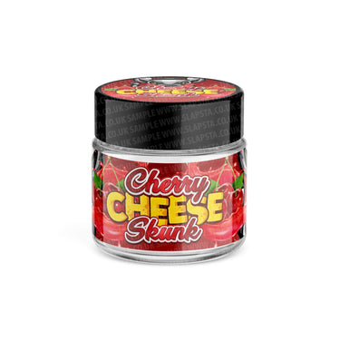 Cherry Cheese Skunk Glass Jars Pre - Labeled - 3.5grams (1/8oz)