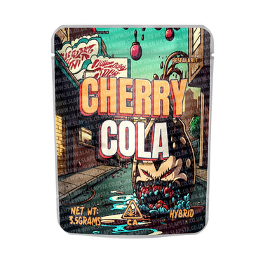 Cherry Cola Mylar Pouches Pre - Labeled - 3.5g (1/8oz)