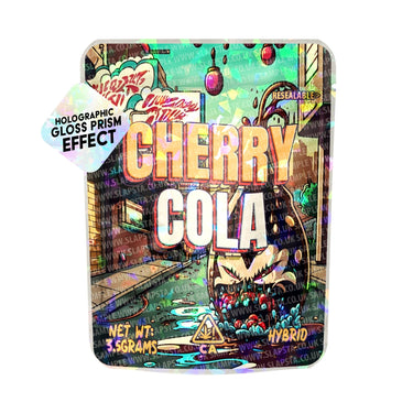 Cherry Cola SFX Mylar Pouches Pre - Labeled - 3.5g (1/8oz)