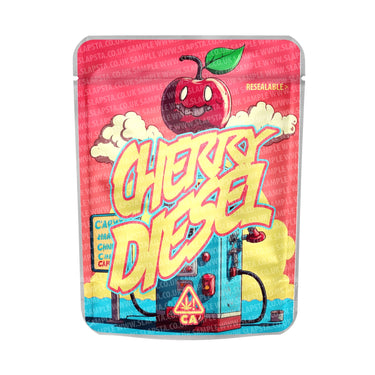 Cherry Diesel Mylar Pouches Pre - Labeled - 3.5g (1/8oz)
