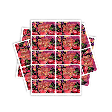 Cherry Fizz Rectangle / Pre-Roll Labels - Pre-Roll (10.16cm x 6.7cm) / 10