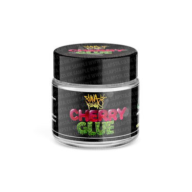 Cherry Glue Glass Jars Pre - Labeled - 3.5grams (1/8oz)