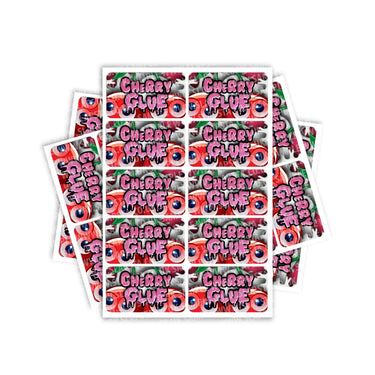 Cherry Glue Rectangle / Pre-Roll Labels - Pre-Roll (10.16cm x 6.7cm) / 10