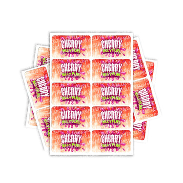Cherry Jelly Fuel Rectangle / Pre - Roll Labels - Pre - Roll (10.16cm x 6.7cm)