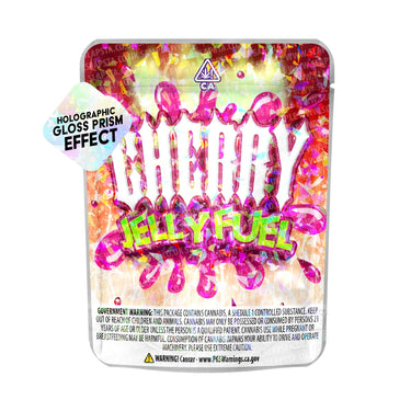 Cherry Jelly Fuel SFX Mylar Pouches Pre-Labeled - 3.5g (1/8oz) / No / 16pcs