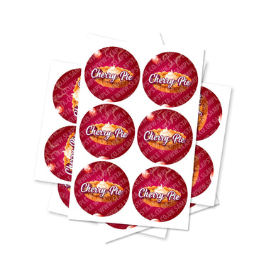 Cherry Pie Circular Stickers - 2.5cm