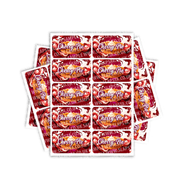 Cherry Pie Rectangle / Pre - Roll Labels - Pre - Roll (10.16cm x 6.7cm)