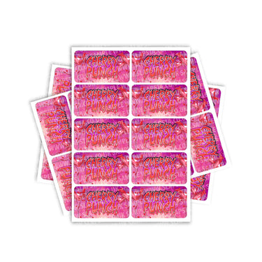 Cherry Punch Rectangle / Pre-Roll Labels - Pre-Roll (10.16cm x 6.7cm) / 10
