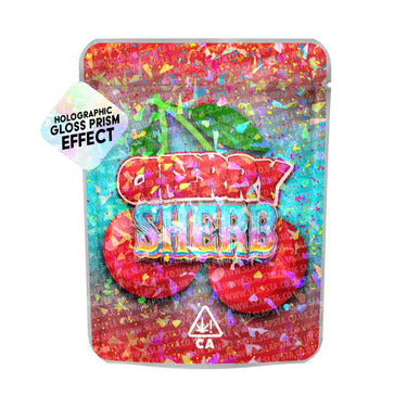 Cherry Sherb SFX Mylar Pouches Pre - Labeled - 3.5g (1/8oz)