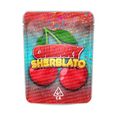 Cherry Sherblato Mylar Pouches Pre - Labeled - 3.5g (1/8oz)