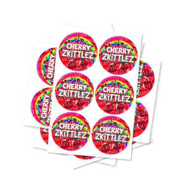 Cherry Zkittlez Circular Stickers - 2.5cm