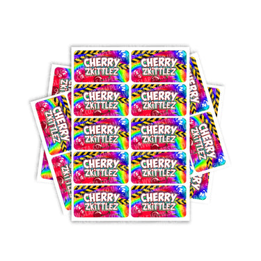 Cherry Zkittlez Rectangle / Pre - Roll Labels - Pre - Roll (10.16cm x 6.7cm)