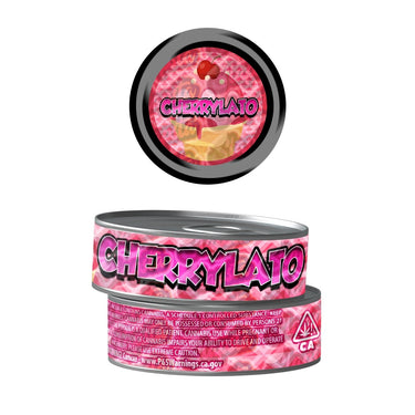 Cherrylato Pre - Labeled 3.5g Self - Seal Tins - 60pcs