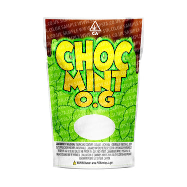 Choc Mint OG Mylar Pouches Pre-Labeled - SLAPSTA