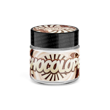 Chocolope Glass Jars Pre - Labeled - 3.5grams (1/8oz)