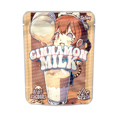 Cinnamon Milk Mylar Pouches Pre - Labeled - 3.5g (1/8oz)