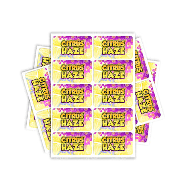 Citrus Haze Rectangle / Pre-Roll Labels - Pre-Roll (10.16cm x 6.7cm) / 10