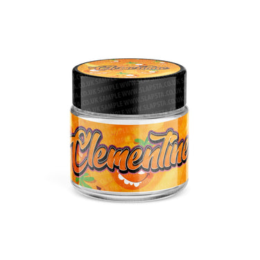 Clementine Glass Jars Pre - Labeled - 3.5grams (1/8oz)