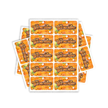 Clementine Rectangle / Pre-Roll Labels - Pre-Roll (10.16cm x 6.7cm) / 10